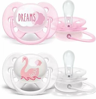Philips Avent
Ultra Soft Pacifier Pink 0-6M for Girls