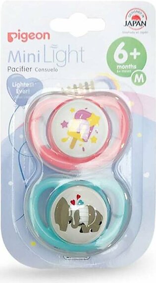 Pigeon Minilight Pacifier for Girls Pack of 2-M