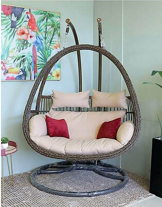 Swing with Red Cushion