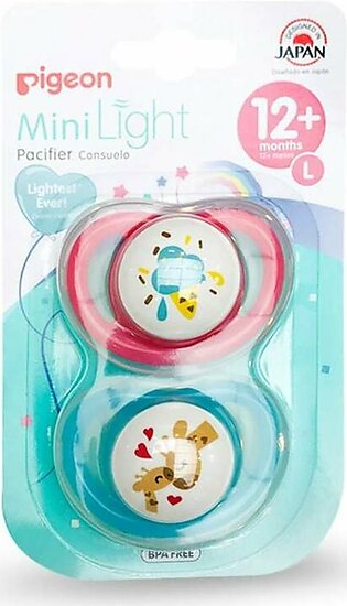 Pigeon Minilight Pacifier for Girls Pack of 2-L