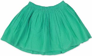 Solid Skirt for Girls- Sea Green