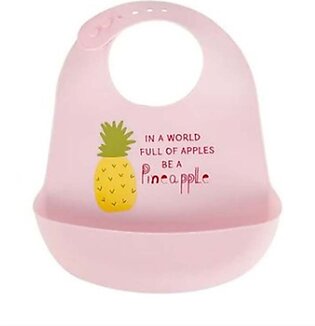 Baby Silicone Bib - Pineapple