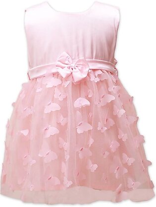 Formal Frock Light Pink with Butterflies