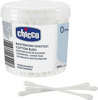 Chicco Cotton Buds 160Pcs - Chi-00010442000000