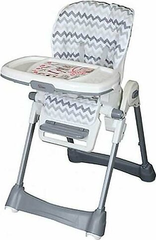 Baby High Chair Stripes/Adjustable Grey