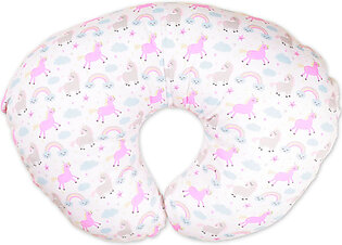 Nursing Pillow with Pink Unicorn Theme