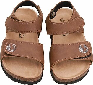 Sandal Brown with Black Sole for Boys