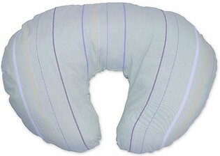 Nursing Pillow White With Purple & Plum Lines