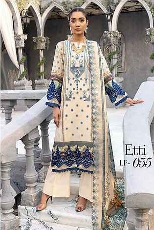 LP 055 Celebre Embroidered Lawn Collection