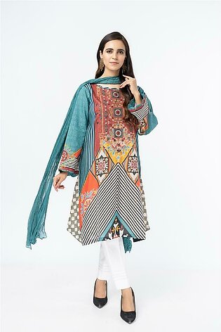 Printed & Embroidered Lawn Suit - ARN1999