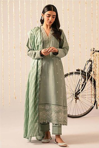 Mahiri Unstitched Embroidered Collection Vol 2 - Sage Green