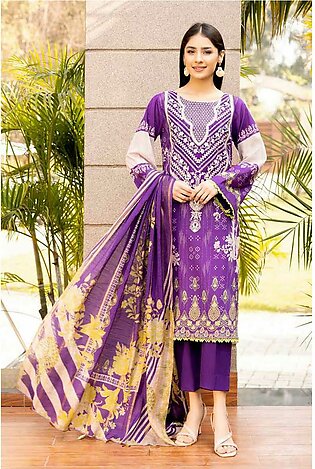Design 09 Embroidered Lawn Collection Vol 1