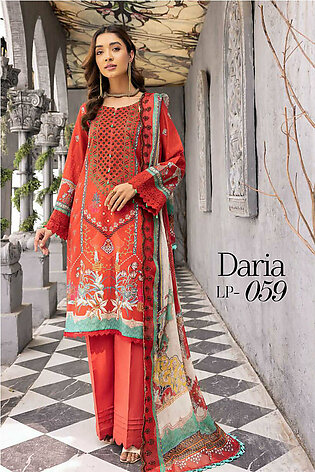 LP 059 Celebre Embroidered Lawn Collection