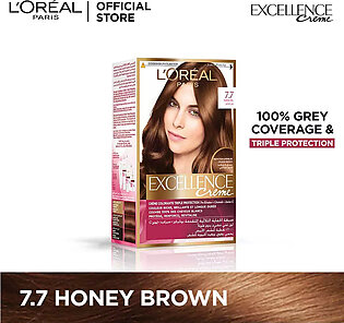 L'Oréal Paris Excellence Creme - 7.7 Honey Brown Hair Color