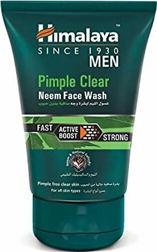 Himalaya Herbal Pimple Clear Neem Mens Face Wash 100ml