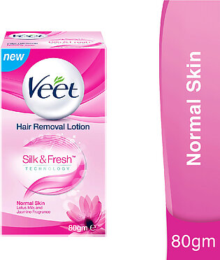 Veet Silky Fresh Hair Removal Lotion Normal Skin 80g