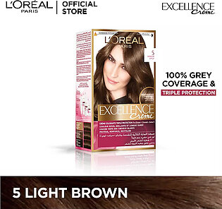 Loreal Paris Excellence Creme - 5 Light Brown Hair Color