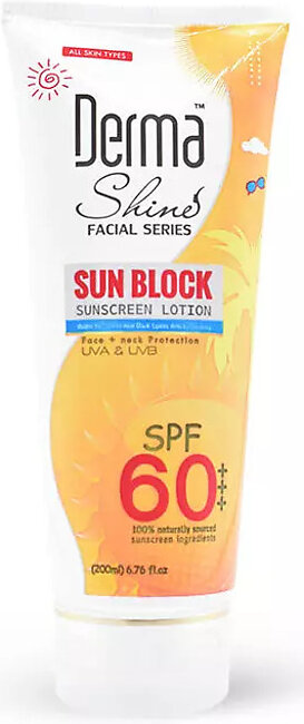 Derma Shine Sun Block SPF 60 Plus 200g