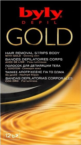 Byly Depil Gold Hair Removal Face Wax 12 Strips