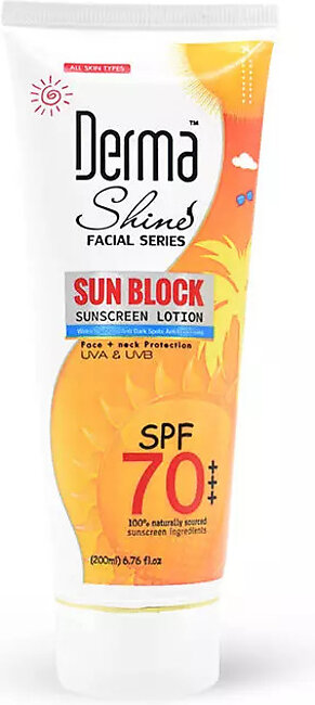 Derma Shine Sun Block SPF 70 Plus  200g