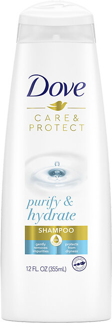 Dove Care & Protect Purify & Hydrate Shampoo 355ml