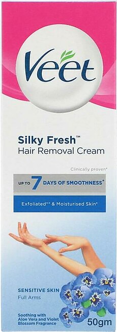 Veet Silky Fresh Hair Removal Cream Sensitive Skin 50g