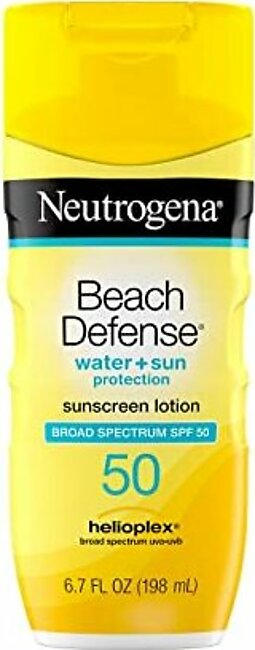 Neutrogena Beach Defense Water-Resistant Sunscreen Lotion with Broad Spectrum SPF 50  198ml