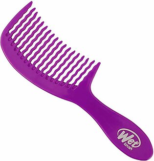 Wet Brush Hair Brush Detangler Wave Tooth Comb (Purple)