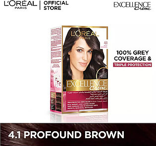 L'Oreal Paris Excellence Creme Hair Color- 4.1 Profound Brown