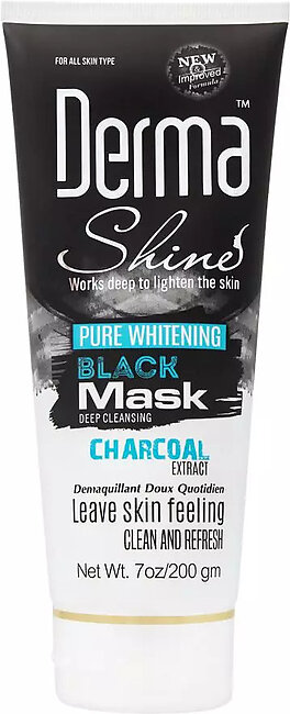 Derma Shine Pure Brightening Black Mask 200g