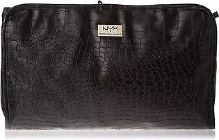 NYX Cosmetics Black Croc Travel Bag