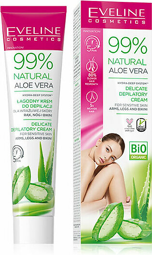 Eveline 99% Natural Aloe Vera Gentle Hair Removal Cream 125ml