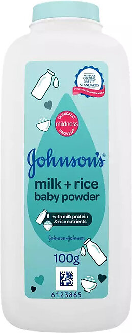 Johnson's Powder Milk & Rice Powder 100g