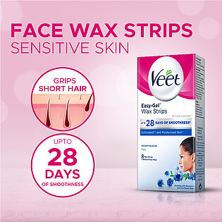 Veet face wax strips Senstive 8 wax strips