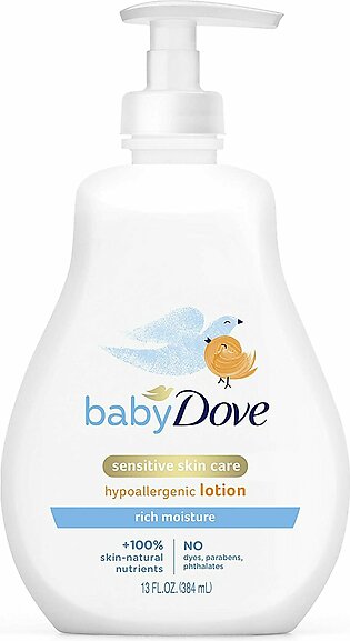Dove Baby Sensitive Skin Care Rich Moisture Lotion 384ml