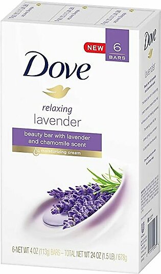 Dove Relaxing Lavender & Chamomile Oil Beauty Bar (Pack of 6)