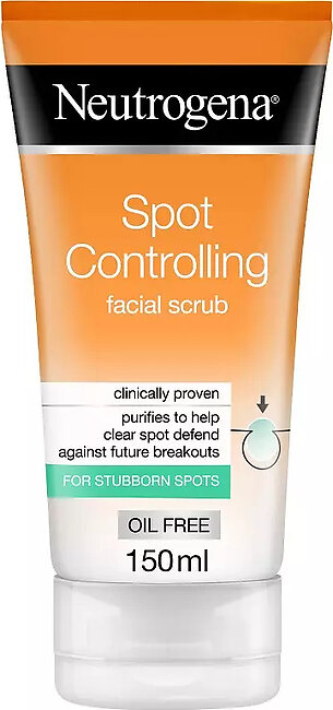 Neutrogena Spot Controlling Oil-free Facial Scrub, 150ml