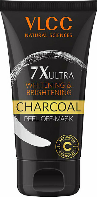 VLCC 7X Ultra Whitening And Brightening Charcoal Peel Off Mask, 100g