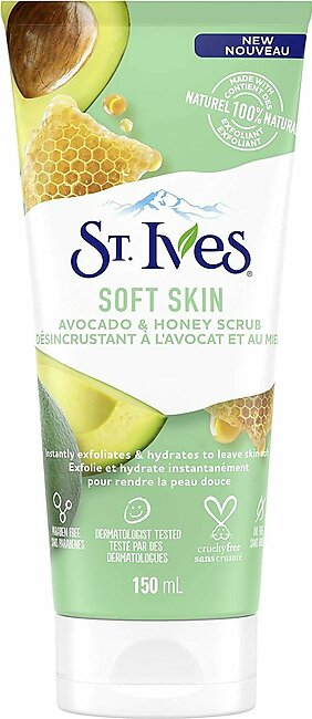 St. Ives Soft Skin Avocado And Honey Scrub 170gm