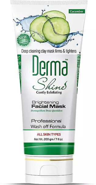 Derma Shine Brightening Cucumber Facial Mask 200g