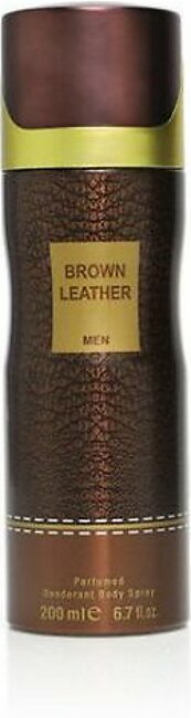 WB Brown Leather Body Spray for Men 200ml