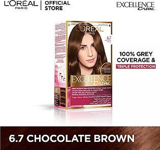 L'Oréal Paris Excellence Creme - 6.7 Chocolate Brown Hair Color