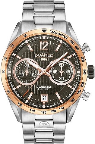 Roamer Gents Quartz Stainless Steel Watch 510902 49 64 50 Blackish Golden