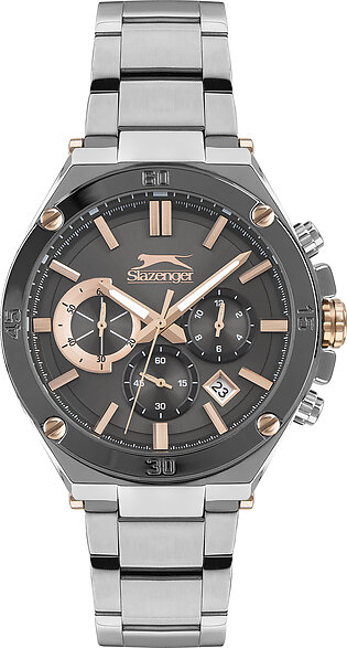 Slazenger Gents Stainless Steel Watch SL.9.6388.2.03 Black