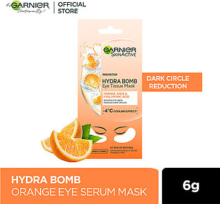 Garnier Skin Active Hydra Bomb Orange Tissue Eye Mask Cooling Effect