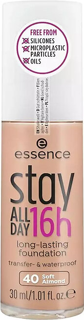 essence Stay All Day Long Lasting Foundation - 40 Soft almond