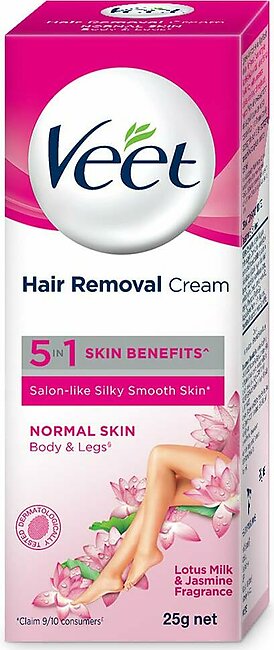 Veet Silk & Fresh Hair Removal Cream, Normal Skin - 25 g
