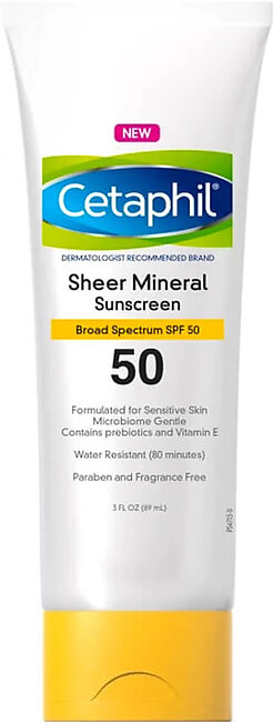 Cetaphil Sheer Mineral Sunscreen SPF 50 89ml