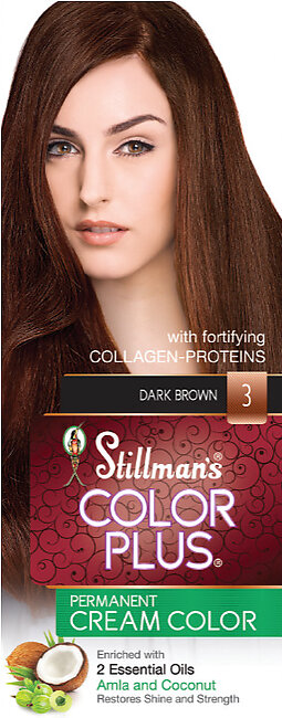 Stillman's Color Plus Hair Color with Cream & Developer 03 Dark Brown