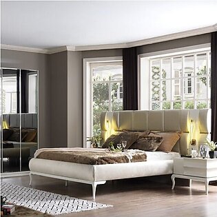 Modern White Glossy Bedroom Furniture Set